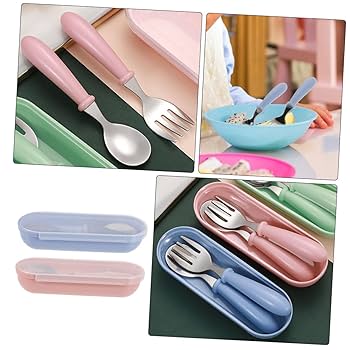 スプーンセット（ケース付き） フォーク&スプーン ケース付き 14cm EDISONmama エジソンママ